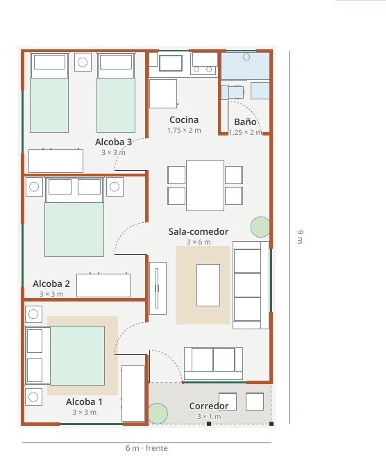 Plano de la Casa 54