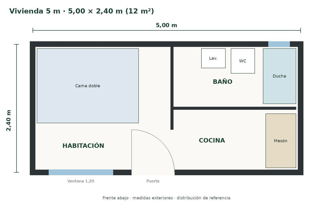 Plano Vivienda 5 m